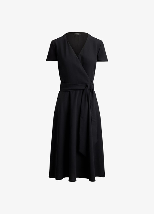 Ralph Lauren Midi wikkeljurk met strikceintuur