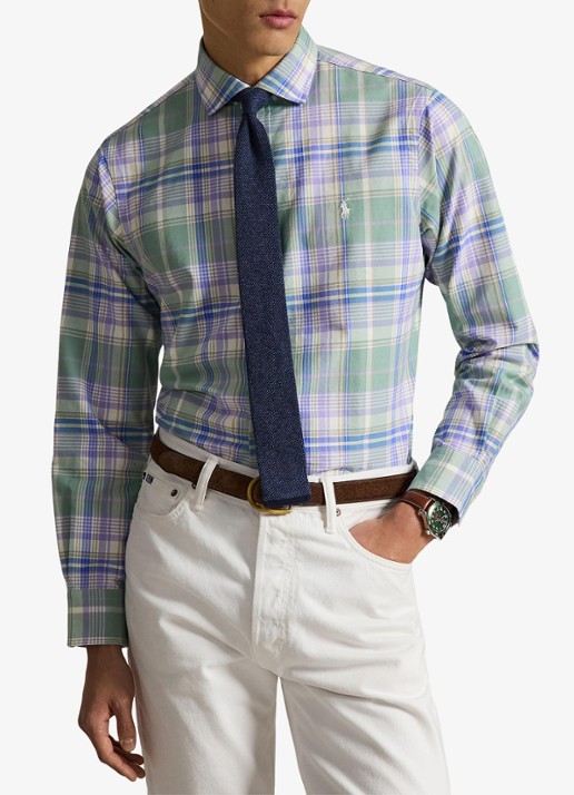 Ralph Lauren Oxford custom fit overhemd met ruitdessin