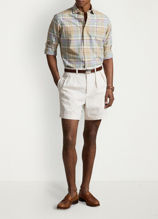 Ralph Lauren Oxford custom fit overhemd met ruitdessin