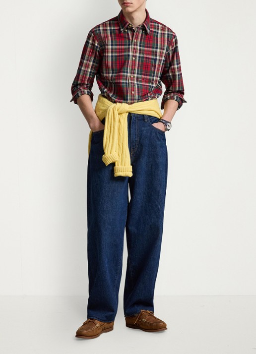 Ralph Lauren Oxford custom fit overhemd met ruitdessin