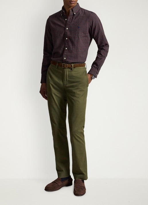 Ralph Lauren Oxford custom fit overhemd met ruitdessin
