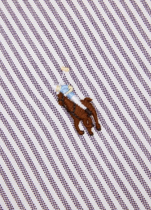 Ralph Lauren Oxford dekbedovertrek van katoen perkal 200 TC - exclusief kussenslopen - voorkant 6 lila