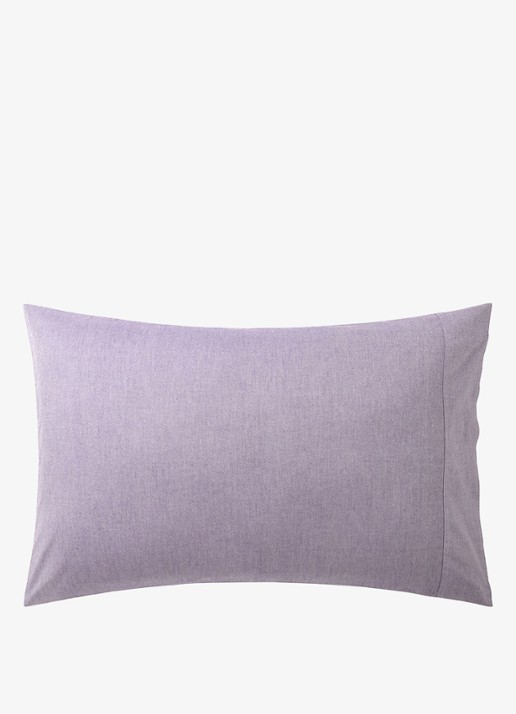 Ralph Lauren Oxford kussensloop van katoen perkal in 2-pack - achterkant 3 lila