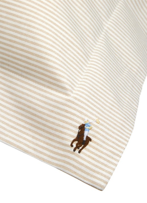 Ralph Lauren Oxford Ruffle kussensloop van katoen perkal - detail 6 beige