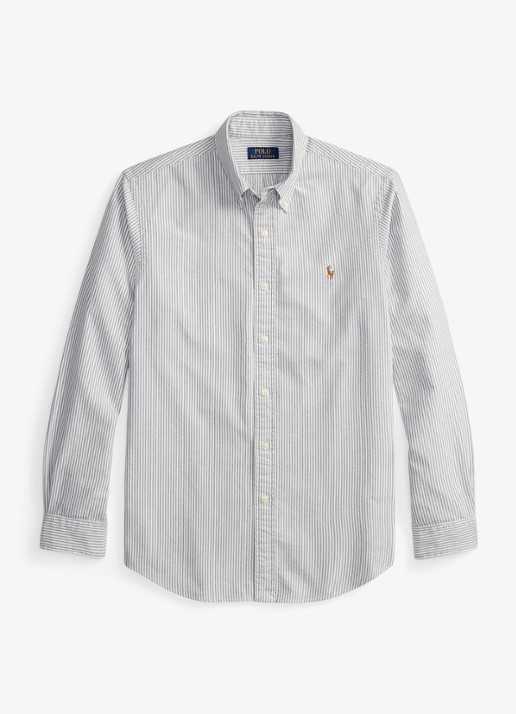 Ralph Lauren Oxford slim fit overhemd met streepprint