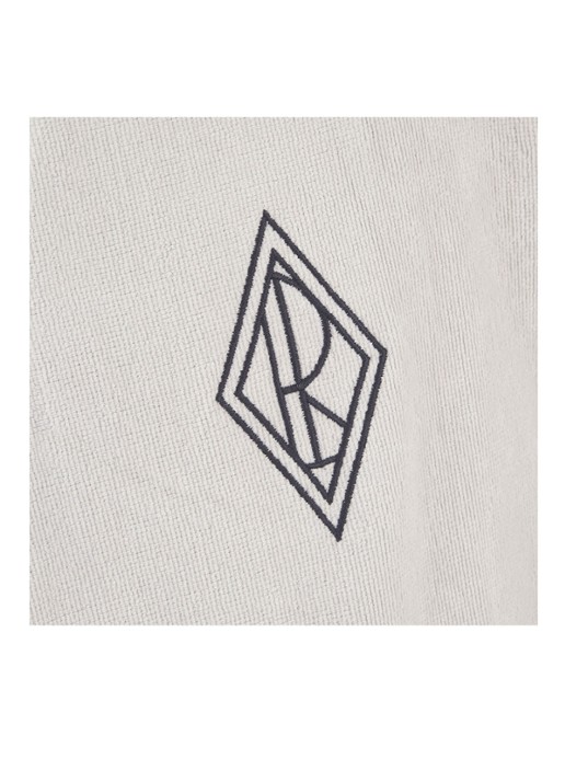 Ralph Lauren Park Row badjas van katoen - detail 4 wit
