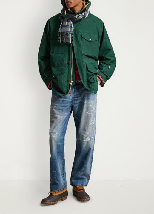 Ralph Lauren Parka met trekkoord en opgestikte zakken