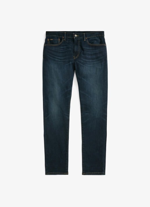 Ralph Lauren Parkside tapered jeans met stretch - voorkant 2 murphy stretch / indigo