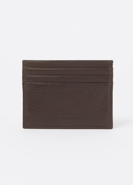 Ralph Lauren Pasjeshouder van leer - achterkant brown