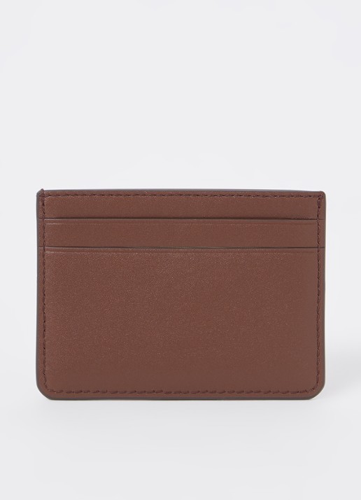 Ralph Lauren Pasjeshouder van leer - achterkant 3 donkerbruin