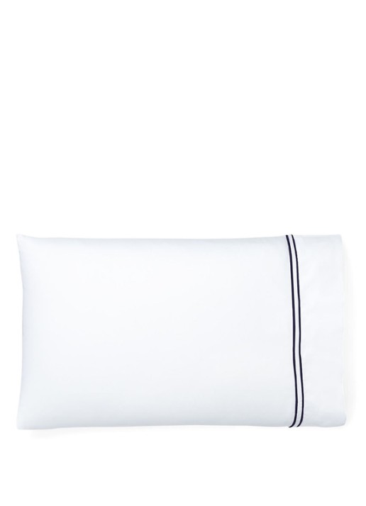 Ralph Lauren Penthouse kussensloop van katoensatijn 624TC - voorkant 3 donkerblauw