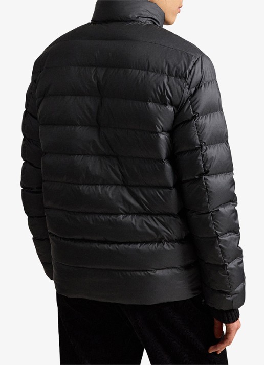 Ralph Lauren Performance gewatteerde jas met ritszakken - achterkant 3 polo black / zwart