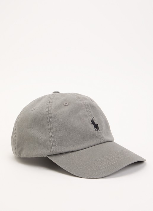 Ralph Lauren Pet met logo  - voorkant grijs