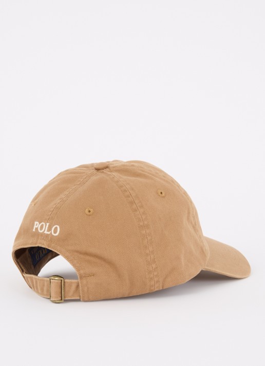 Ralph Lauren Pet met logo  - detail 2 camel