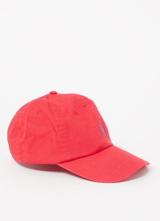 Ralph Lauren Pet met logo  - voorkant 2 rood