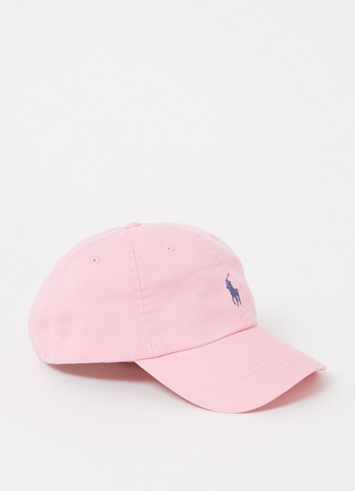 Ralph Lauren Pet met logo  - voorkant roze