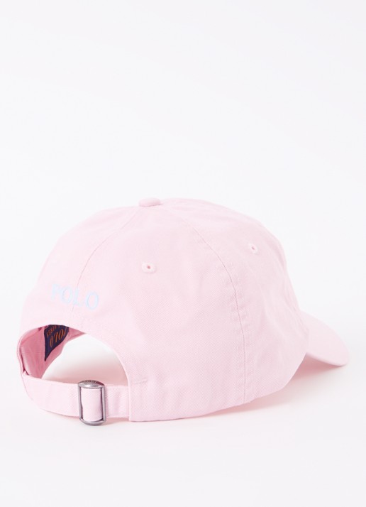 Ralph Lauren Pet met logo  - detail 2 lichtroze