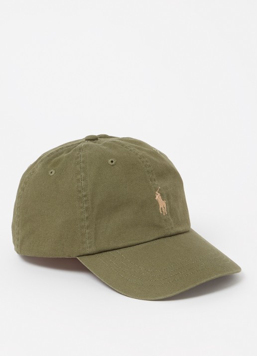 Ralph Lauren Pet met logo  - voorkant 2 donkergroen
