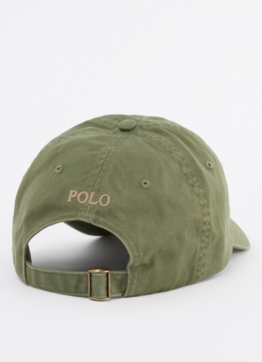 Ralph Lauren Pet met logo  - detail 2 legergroen