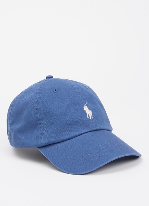 Ralph Lauren Pet met logo  - voorkant blauw