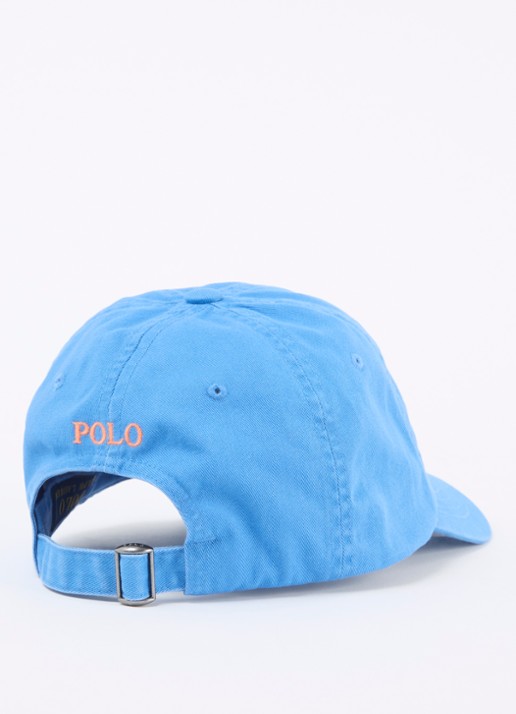 Ralph Lauren Pet met logo  - detail 2 aquablauw