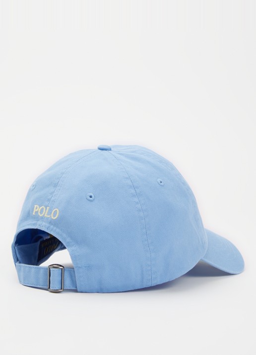 Ralph Lauren Pet met logo  - detail lichtblauw