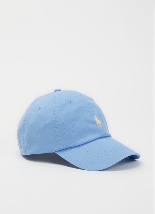 Ralph Lauren Pet met logo  - voorkant 2 lichtblauw