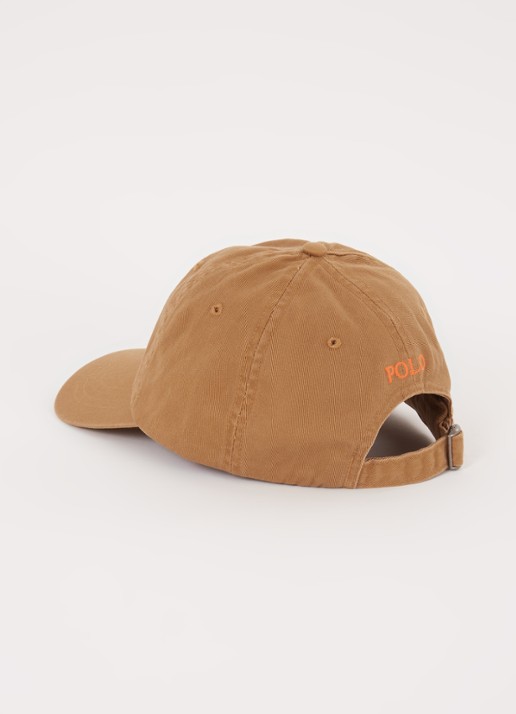 Ralph Lauren Pet met logo - detail camel