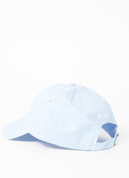 Ralph Lauren Pet met logo - detail 2 lichtblauw