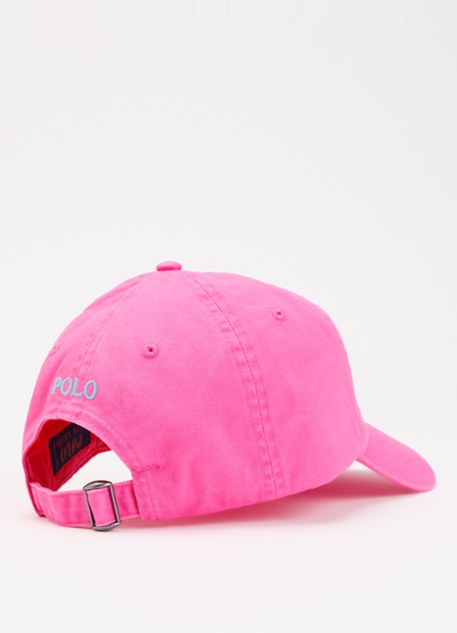 Ralph Lauren Pet met logoborduring  - detail 2 fuchsia