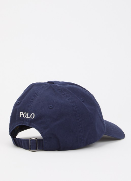 Ralph Lauren Pet met logoborduring  - detail 2 donkerblauw