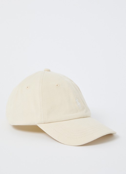 Ralph Lauren Pet met logoborduring  - voorkant beige