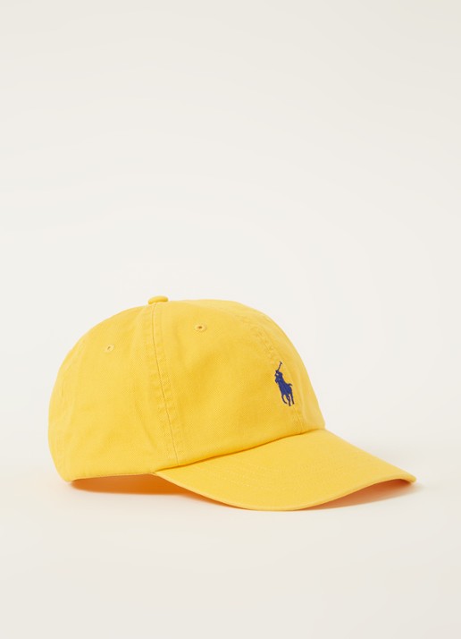 Ralph Lauren Pet met logoborduring - voorkant geel