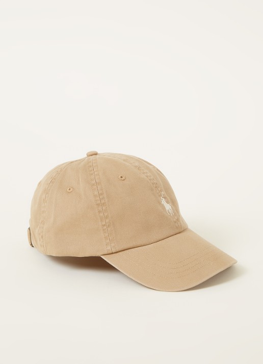 Ralph Lauren Pet met logoborduring - voorkant 2 beige