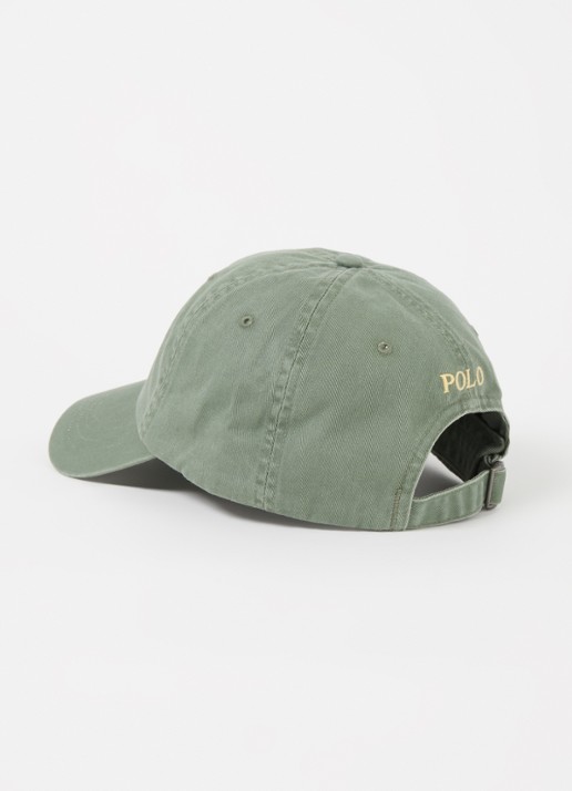 Ralph Lauren Pet met logoborduring - detail 2 groen