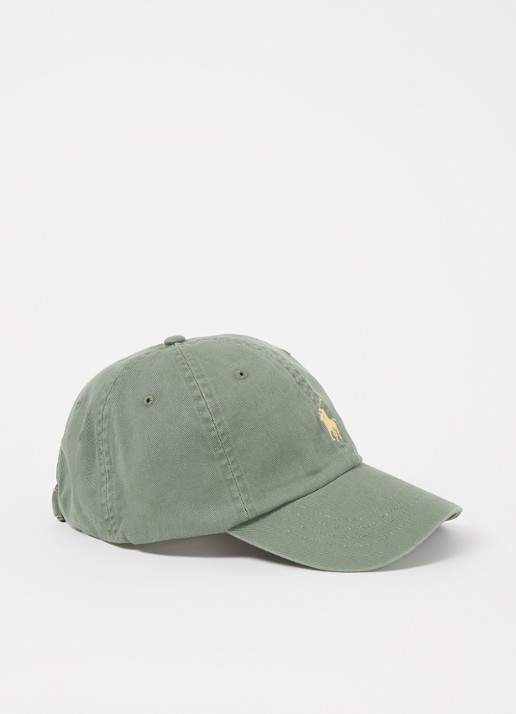 Ralph Lauren Pet met logoborduring - voorkant groen