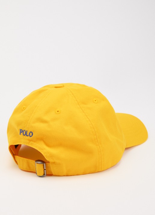 Ralph Lauren Pet met logoborduring - detail geel