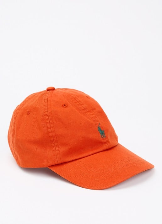 Ralph Lauren Pet met logoborduring - voorkant oranje