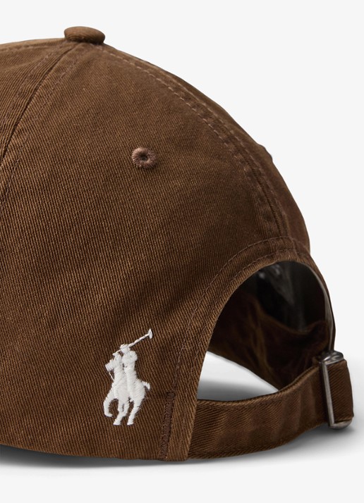 Ralph Lauren Pet met logoborduring - detail 4 bruin