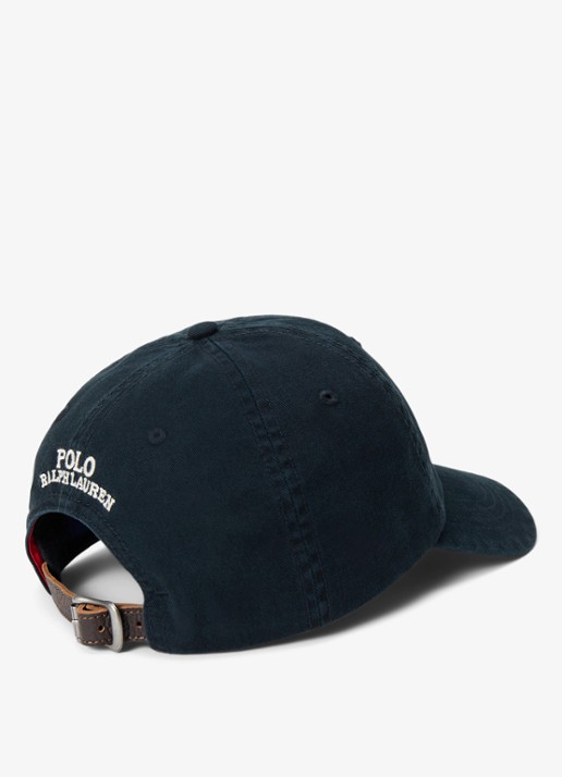 Ralph Lauren Pet met logoborduring - detail polo black / zwart