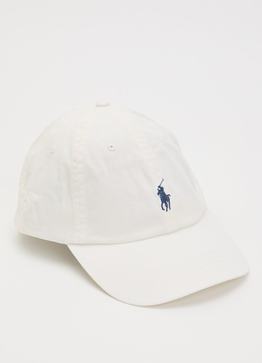Ralph Lauren Pet met logoborduring  - voorkant 2 naturel