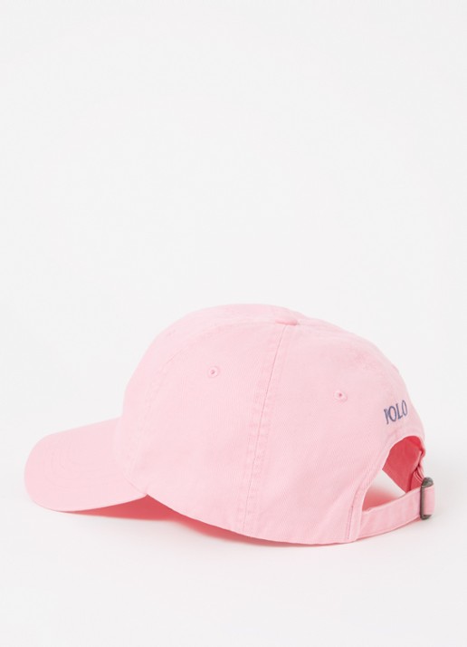 Ralph Lauren Pet met logoborduring  - detail roze