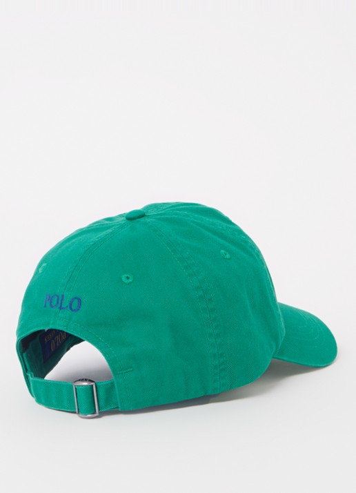 Ralph Lauren Pet met logoborduring  - detail 2 groen