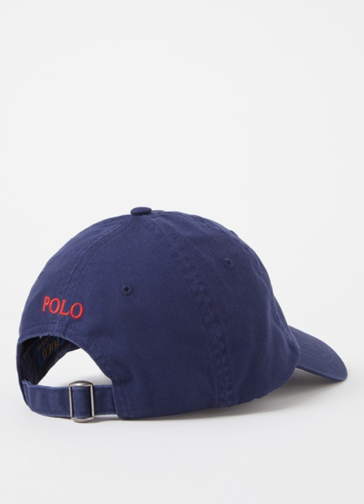 Ralph Lauren Pet met logoborduring  - detail 2 donkerblauw
