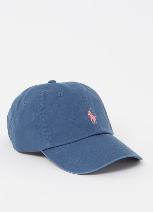 Ralph Lauren Pet met logoborduring  - voorkant petrol