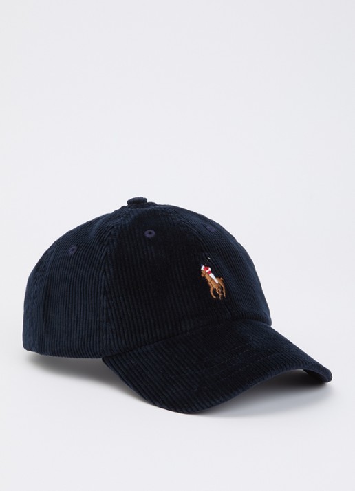 Ralph Lauren Pet van corduroy met logoborduring