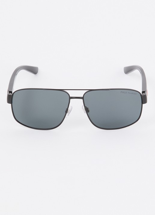 Ralph Lauren Piloten zonnebril gepolariseerd PH3156  - detail 3 zwart