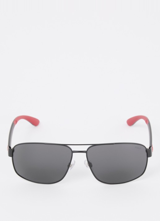 Ralph Lauren Piloten zonnebril PH3112  - detail zwart