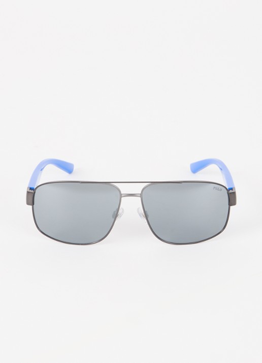 Ralph Lauren Piloten zonnebril PH3156  - detail blauw