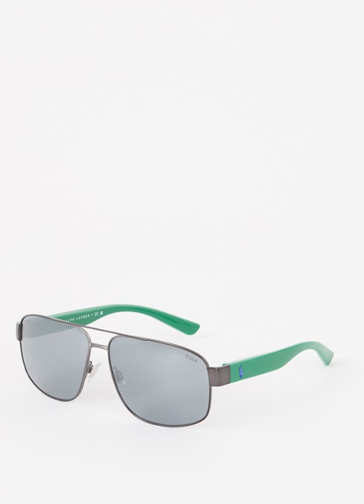 Ralph Lauren Piloten zonnebril PH3156  - detail 4 blauw